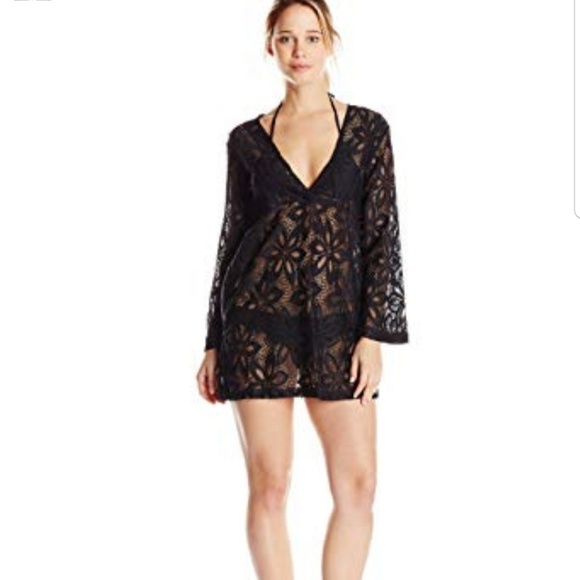 J. Valdi Other - J. Valdi Daisy Lace Vee Yoke Cover-Up Tunic
